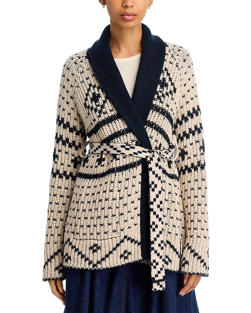 The Great The Reversible Shepherd Cardigan In Multi
