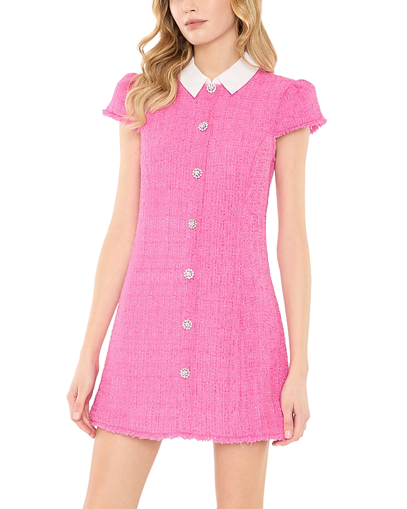Likely Riello Tweed Dress In Pink