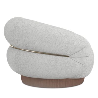 Smoosh Fabric Swivel Chair