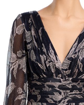 Metallic Leaf Gown - Exclusive