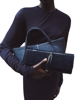 Leather Belted Clutch