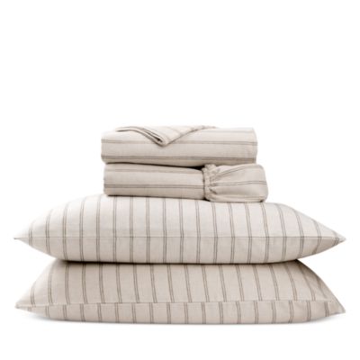 Flannel Marl Stripe Sheet Set, King
