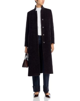 Notch Stand Collar Long Coat