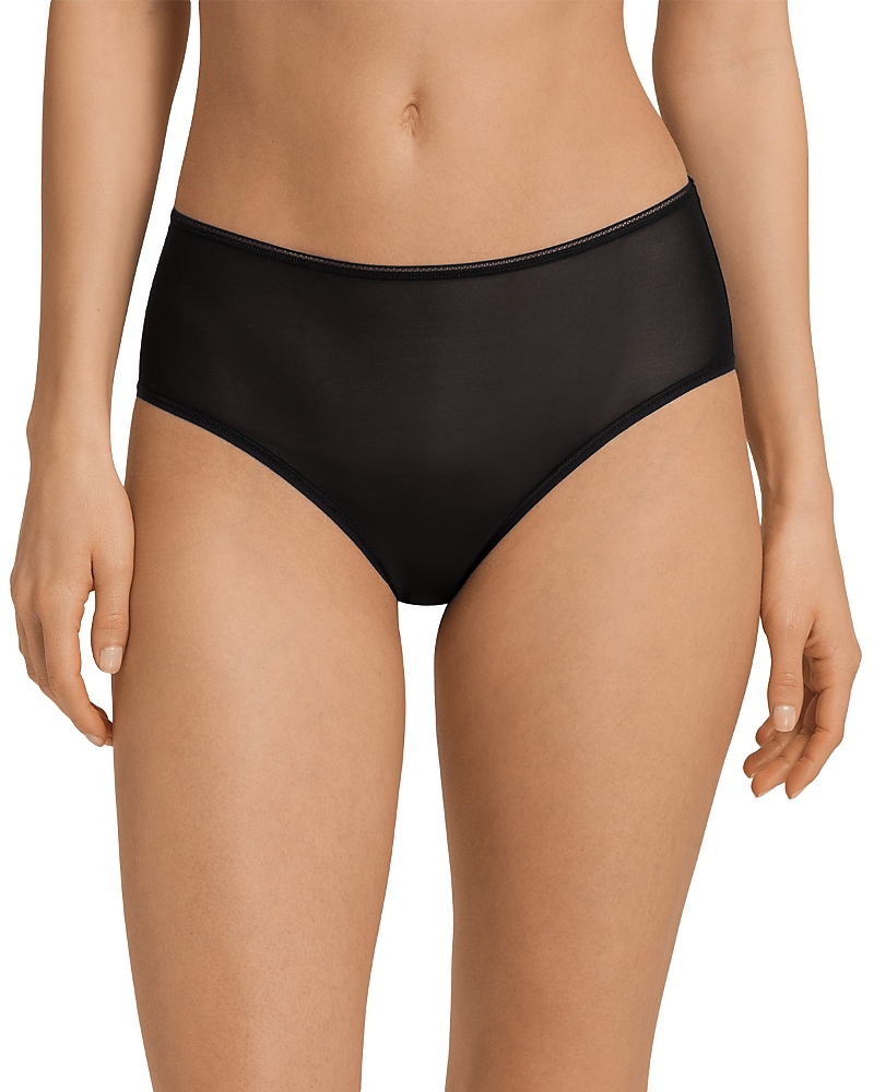 Hanro Smooth Illusion Tulle Brief In Black