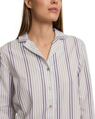 Sleep & Lounge Cotton Button Front Sleep Shirt