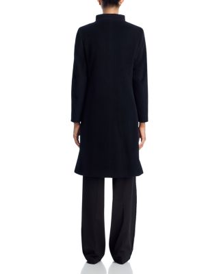 Notch Stand Collar Long Coat