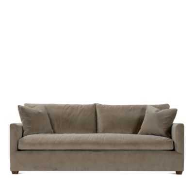 Hudson Park Collection - Bowery 88" Fabric Bench Cushion Sofa - Exclusive