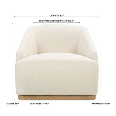 Flatiron Fabric Swivel Chair - Exclusive