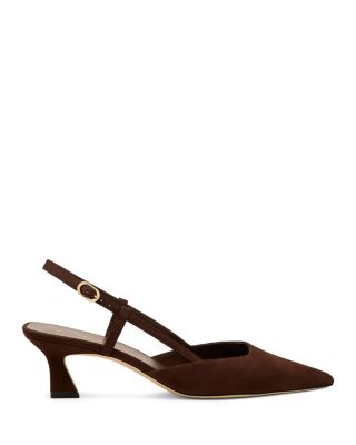 Women&#39;s Vinnie 50 Slingback Suede Pumps