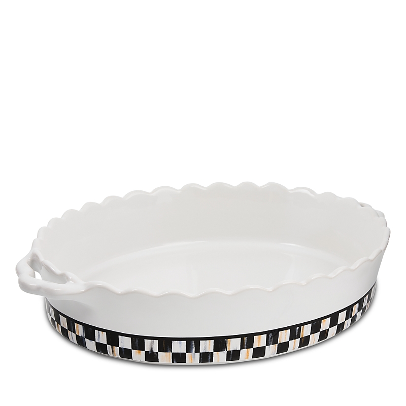 Mackenzie-childs Courtly Check Everyday Large Oval Baker