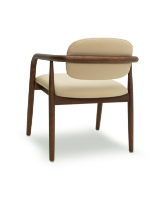 Betsy Faux Leather Dining Chair in Taupe