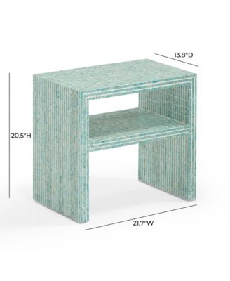 Derry Capiz Shell Nightstand