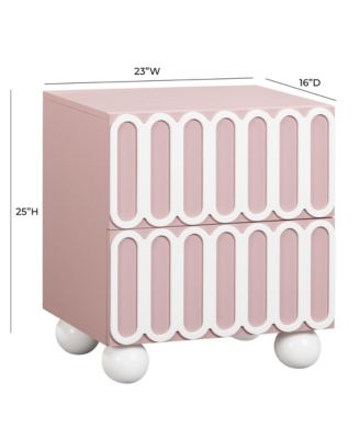 Tori Motif 2-Drawer Nightstand