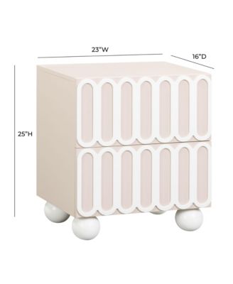 Tori Motif 2-Drawer Nightstand