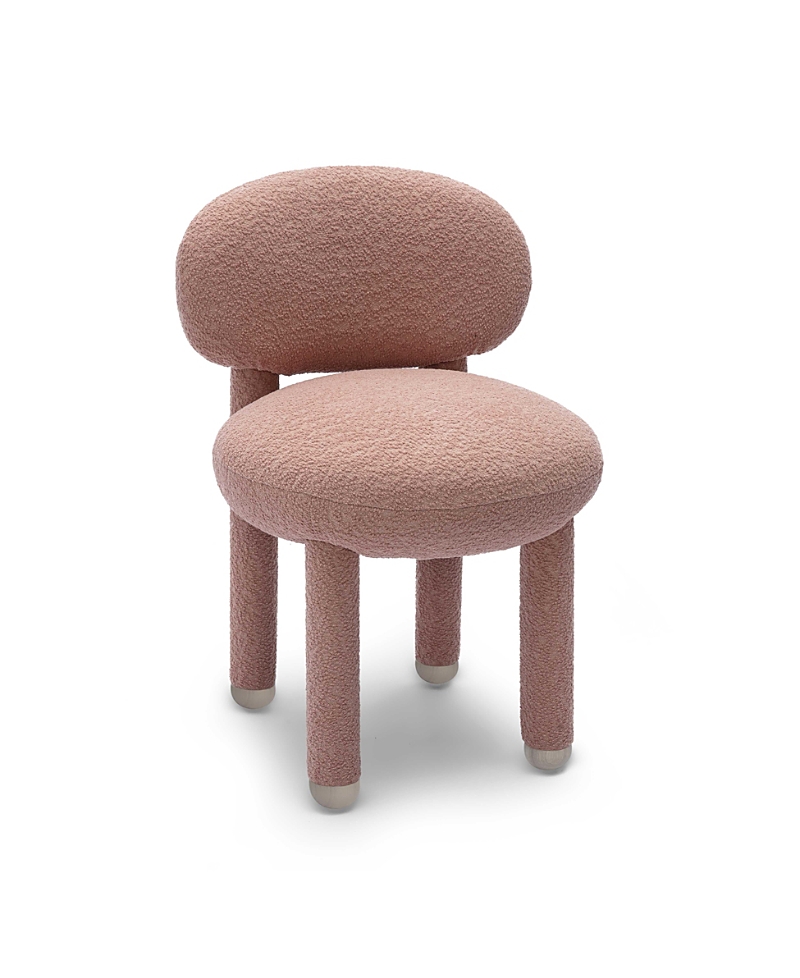 Tov Furniture Manu Performance Fabric Side Chair In Pink