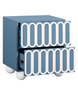 Tori Motif 2-Drawer Nightstand