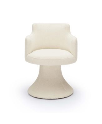 Jeffree Performance Boucle Swivel Dining Chair