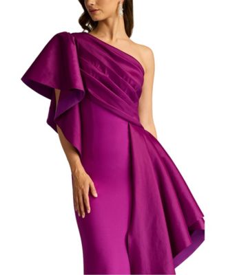  Santa Fe Draped Flounce Gown