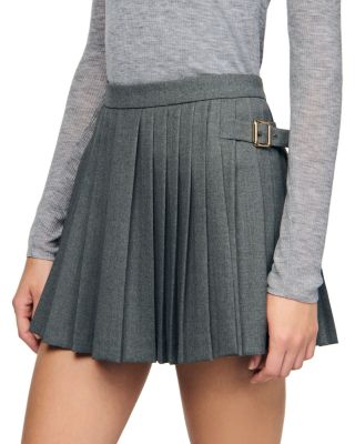 Pleated Mini Skirt