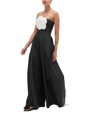 Taffeta Bloom Rosette Jumpsuit