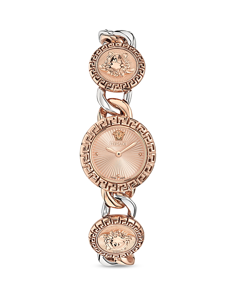 Versace La Greca Stud Icon Watch, 28mm In Gold