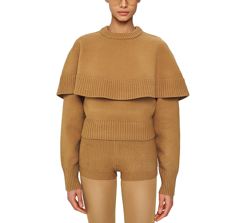Ronny Kobo Evian Knit Top In Green