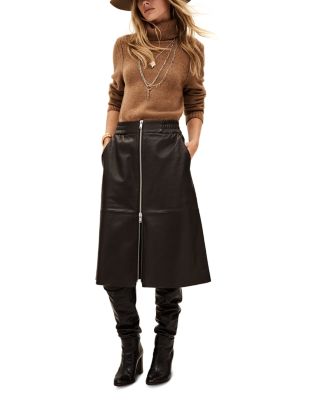 Pona Leather Skirt