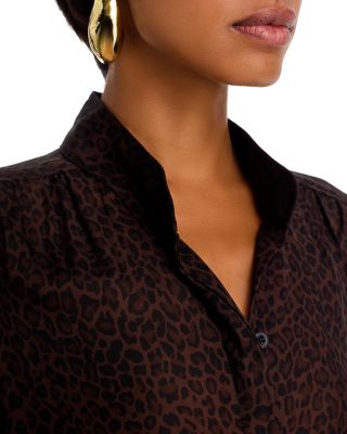 The Leopard Gillian Silk Top