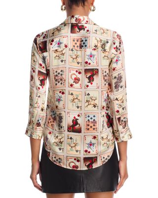 Dani Silk Three Quarter Sleeve Blouse