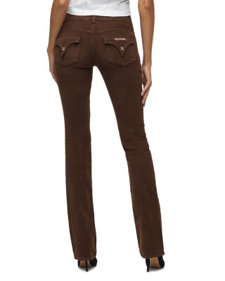 Beth Mid Rise Baby Boot Jeans in Black Coffee