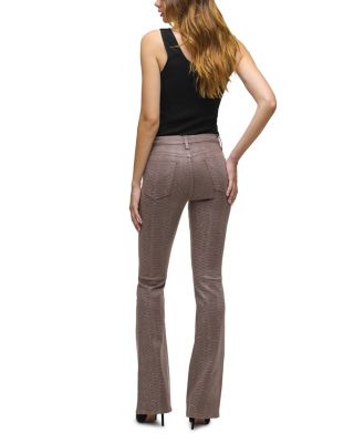 Barbara High Rise Bootcut Jeans in Iron Snake