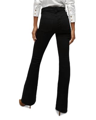 Beverly High Rise Skinny Flare Jeans in Onyx
