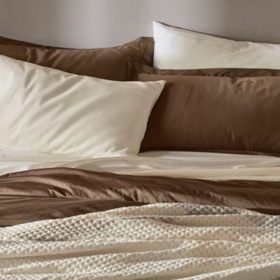 Signature Organic Cotton Hemmed Duvet Set, Full/Queen