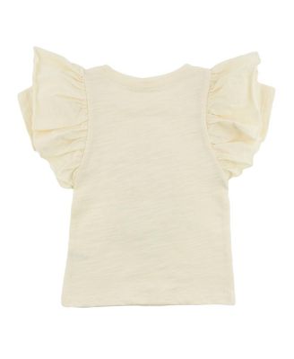  Girls' Cabana Ruffle Daisy Applique Butterfly Top - Baby