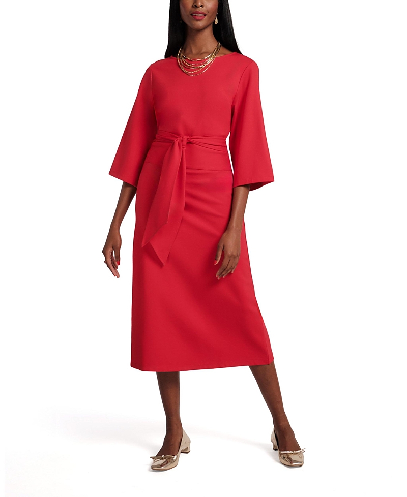 Frances Valentine Whitney Wrap Dress In Red
