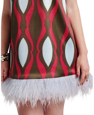 Frances Valentine Darcy Shift Dress Lava Geo