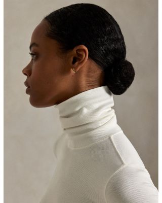 Stretch Blend Turtleneck Sweater