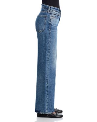 Logan Mid Rise Wide Leg Jeans in Echo
