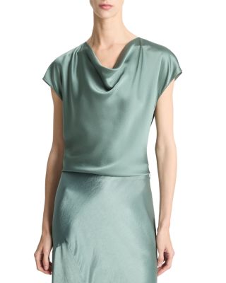 Cowl Neck Silk Blouse