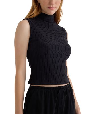 Sleeveless Mock Neck Top