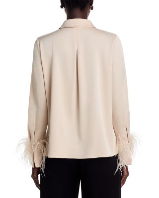 Luna Satin Back Crepe Blouse