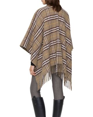 Vole Check Wool & Cashmere Cape