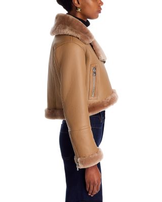Pike Cropped Shearling Jacket