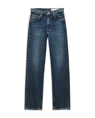 Harlow Mid Rise Straight Leg Jeans in Ness