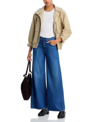 Atomic High Rise Wide Leg Jeans in Feather Weight Gunnison