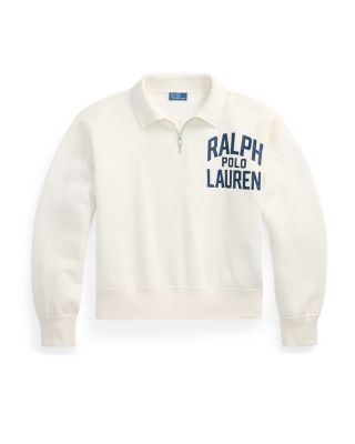 Ralph Lauren Logo Fleece Quarter Zip Sweatshirt | Bloomingdale's