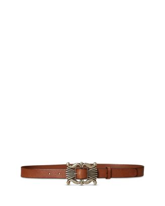 Ralph Lauren Decorative Buckle Leather Belt | Bloomingdale's