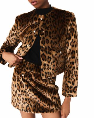 Leopard Faux Fur Jacket 