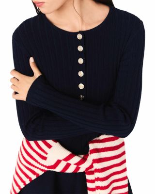 Knit Dress with Flared Skirt