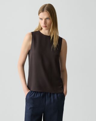 Silk Sleeveless Top